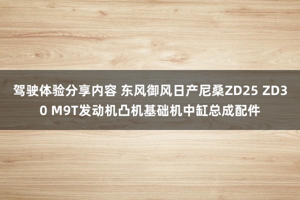 驾驶体验分享内容 东风御风日产尼桑ZD25 ZD30 M9T发动机凸机基础机中缸总成配件