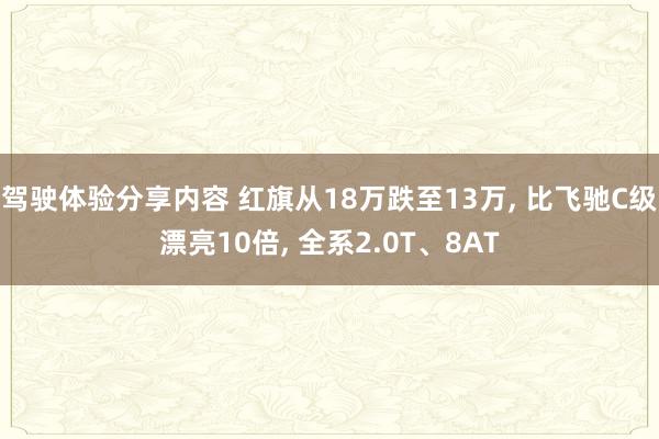 驾驶体验分享内容 红旗从18万跌至13万, 比飞驰C级漂亮10倍, 全系2.0T、8AT