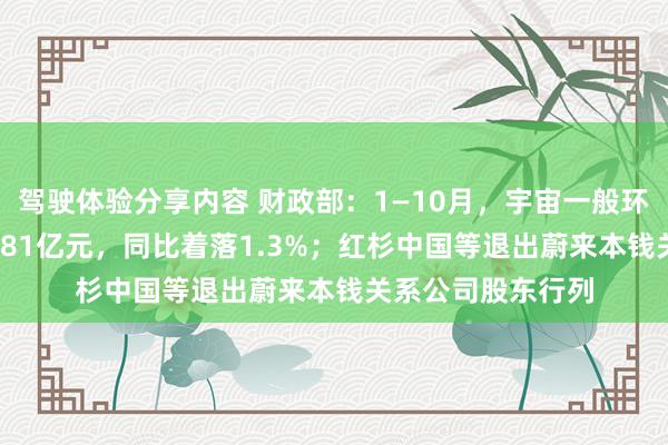 驾驶体验分享内容 财政部：1—10月，宇宙一般环球预算收入184981亿元，同比着落1.3%；红杉中国等退出蔚来本钱关系公司股东行列